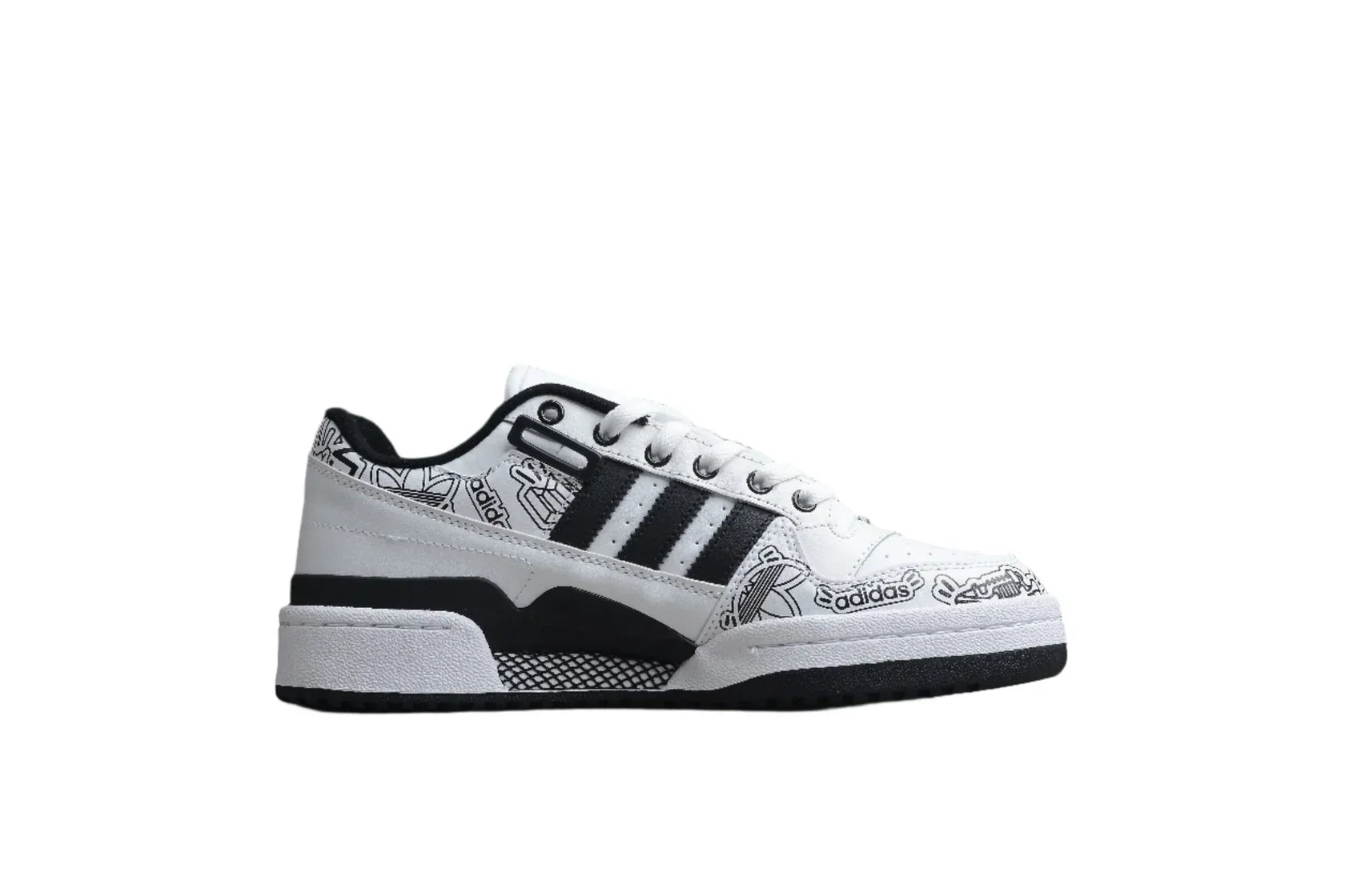 Adidas Forum Bold Graphics / White Black
