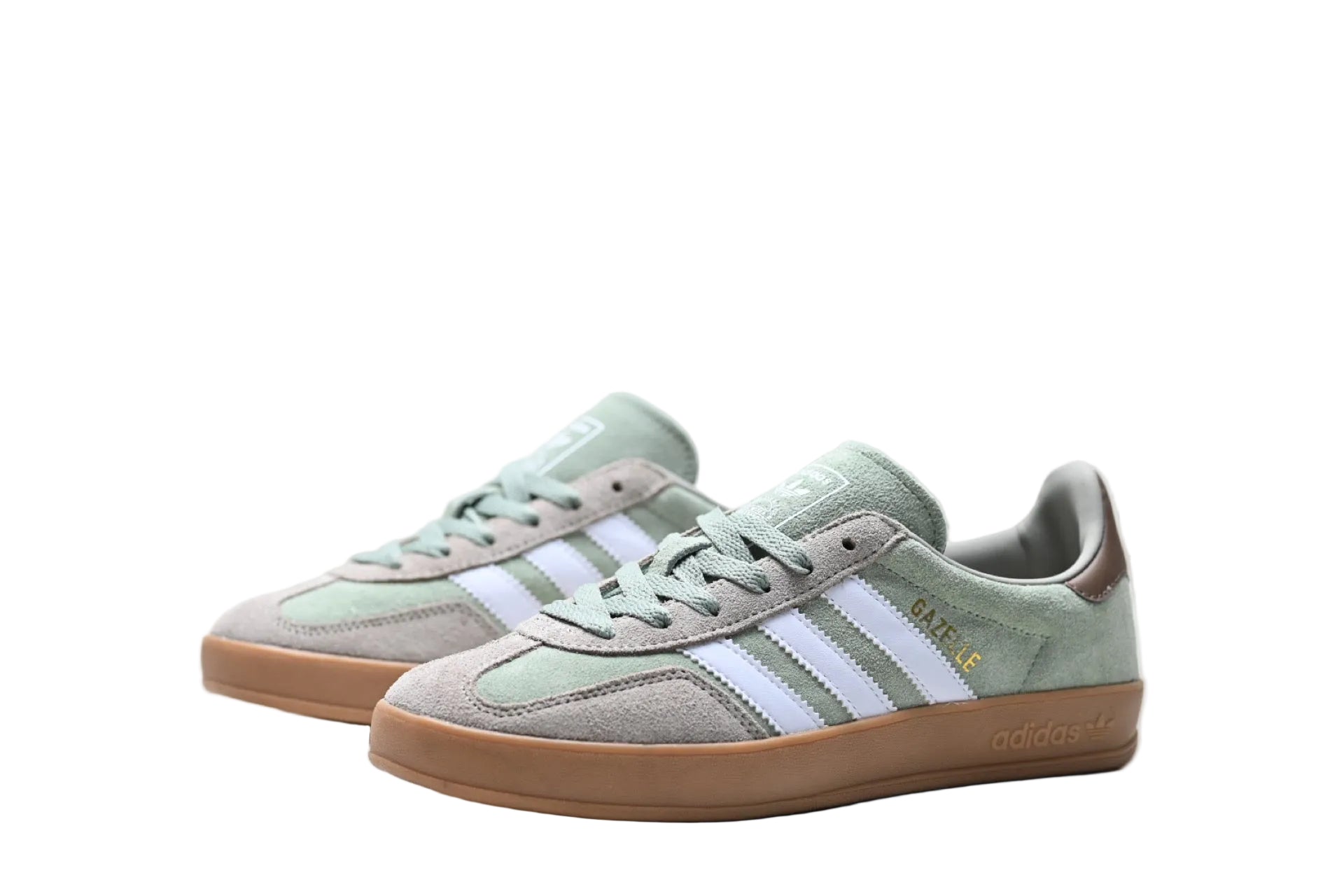 Adidas Gazelle Indoor Pale Gray / Green