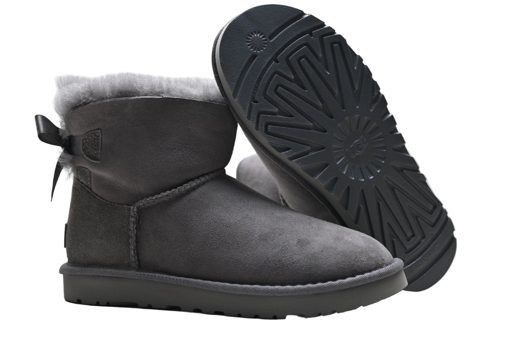 UGG Mini Bailey Bow II Grey Suede
