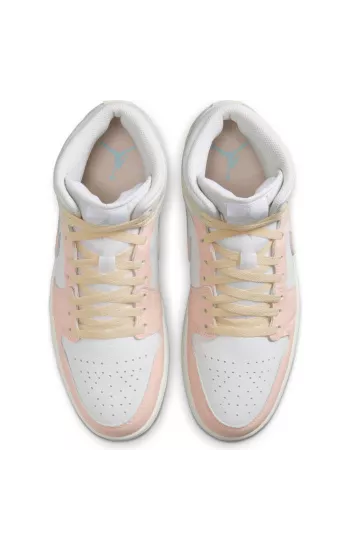 Air Jordan 1 Mid SE White / Pink