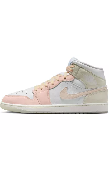 Air Jordan 1 Mid SE White / Pink