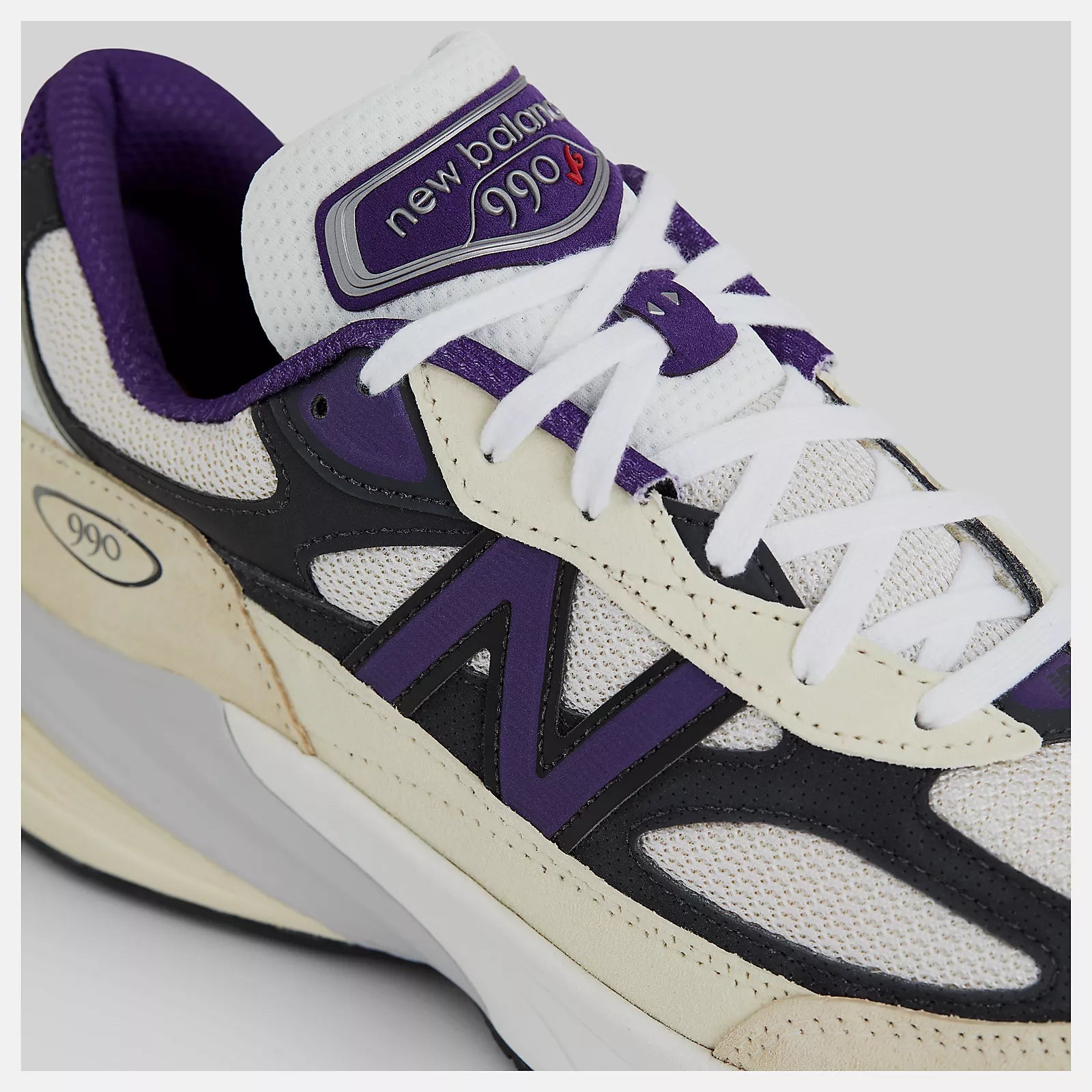 New Balance 990v6 Beige / Purple